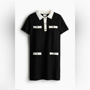 NWT Fine-Knit Dress With Collar